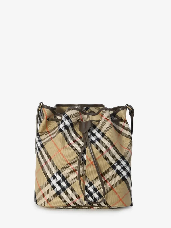 Statement - Making Oversized Burberry BagsWomen's Beige Multicolour Vintage Check Bucket in Sand | Size UNI | 8093869 Color B9368