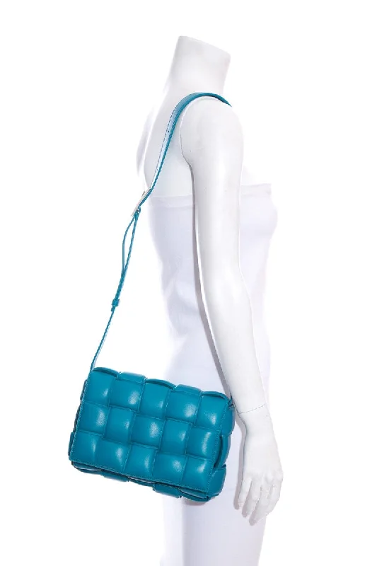 Bottega Veneta bags with embossed detailsBottega Veneta Blue Casette Cross-Body