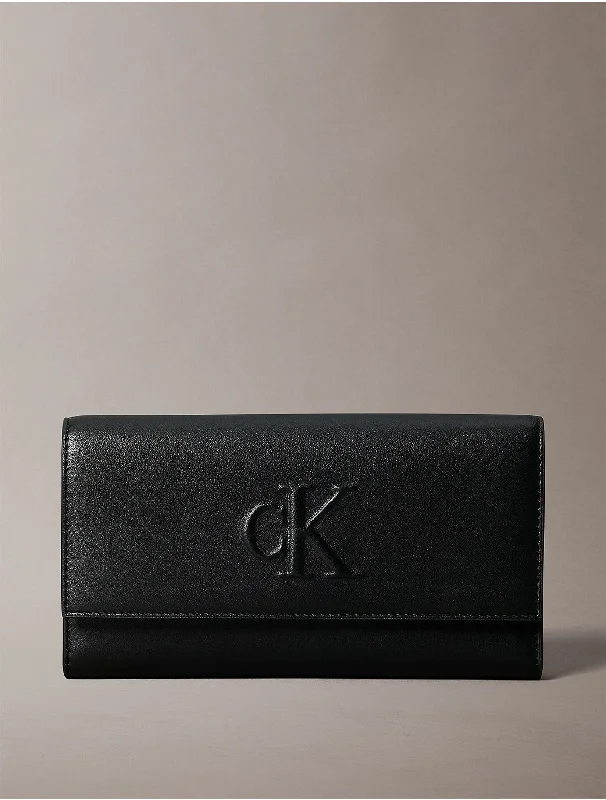 Calvin Klein bags for women in bright colorsWomen's Sculpted Impression Wallet - Black