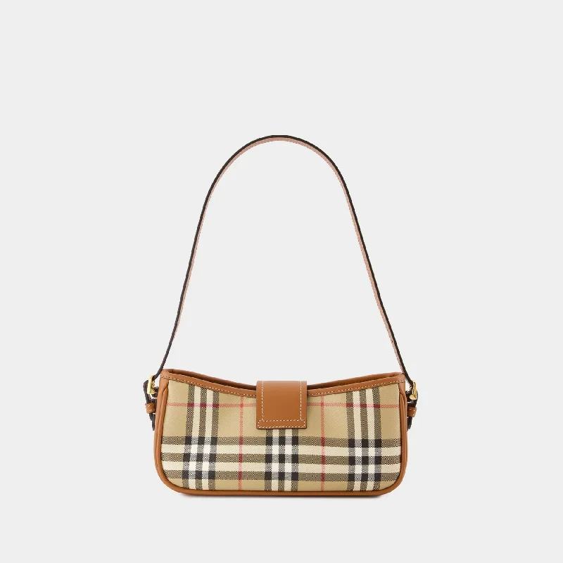 Two - Tone Burberry Bags for a Modern AestheticSling Purse - Burberry - Synthetic Leather - Briar Brown