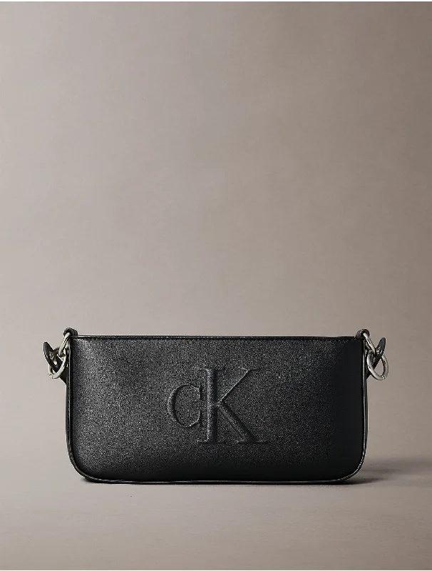 Calvin Klein mini bags for partiesWomen's Sculpted Impression Shoulder Bag - Black