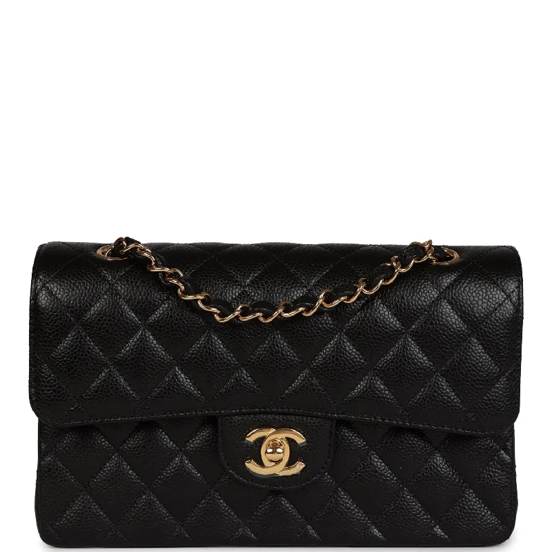 Chanel bags for women who appreciate fine craftsmanshipChanel Small Classic Double Flap Bag Black Caviar Gold Hardware