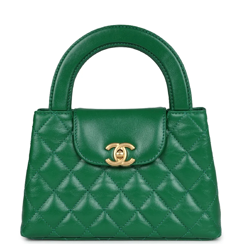 Chanel bags for those who value investment piecesChanel Small Kelly Shopper Dark Green Shiny Aged Calfskin Brushed Gold Hardware