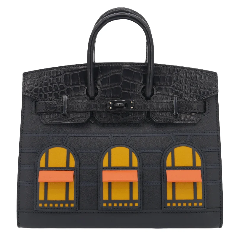 Hermès Kelly Bags with a flap - over closure and turnlock for a classic lookHermes Birkin Bags with a Zippered Interior Compartment for ValuablesHermès 20cm Birkin Sellier Faubourg House Midnight So Black Hardware