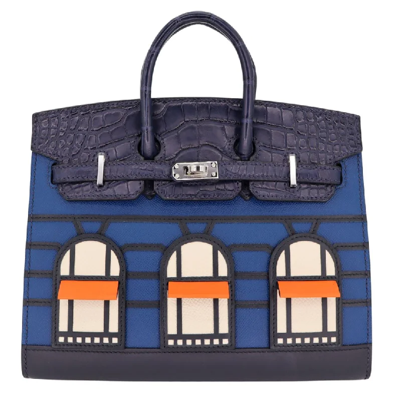 Hermès Kelly Bags with a key - lock and keychain setHermes Birkin Bags in a Deep Navy Blue for a Classic and Elegant LookHermès 20cm Birkin Sellier Faubourg House Night Palladium Hardware