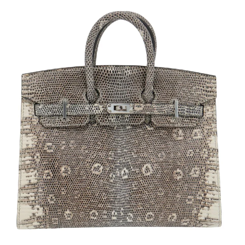 Hermès Kelly Bags with a snap - fastened front pocket for convenienceHermes Birkin Bags with a Studded Leather Trim for a Bold StatementHermès 20cm Birkin Sellier Ombre Lizard Palladium Hardware