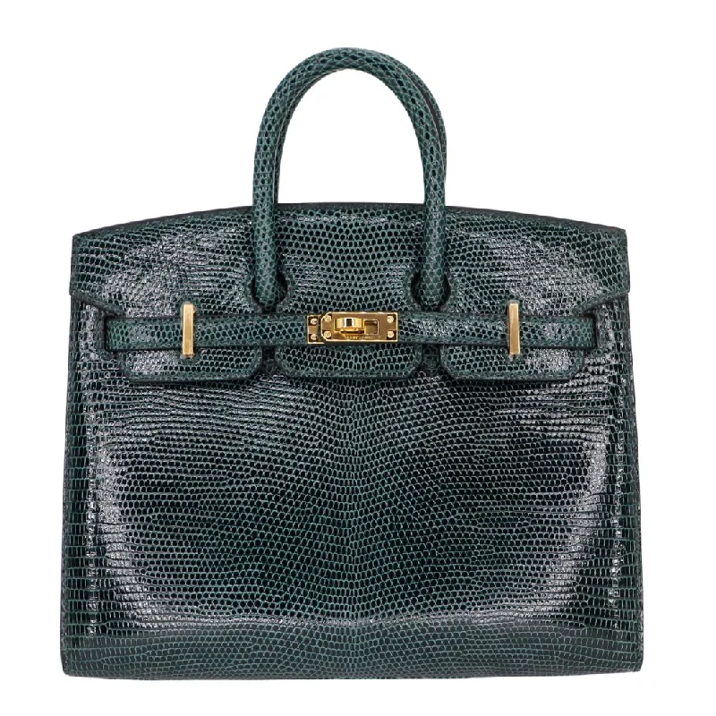 Hermès Kelly Bags with palladium - toned hardware for a modern aestheticHermes Birkin Bags in Matte Alligator Leather for a Sophisticated FinishHermès 20cm Birkin Sellier Vert Cypress Shiny Lizard Gold Hardware