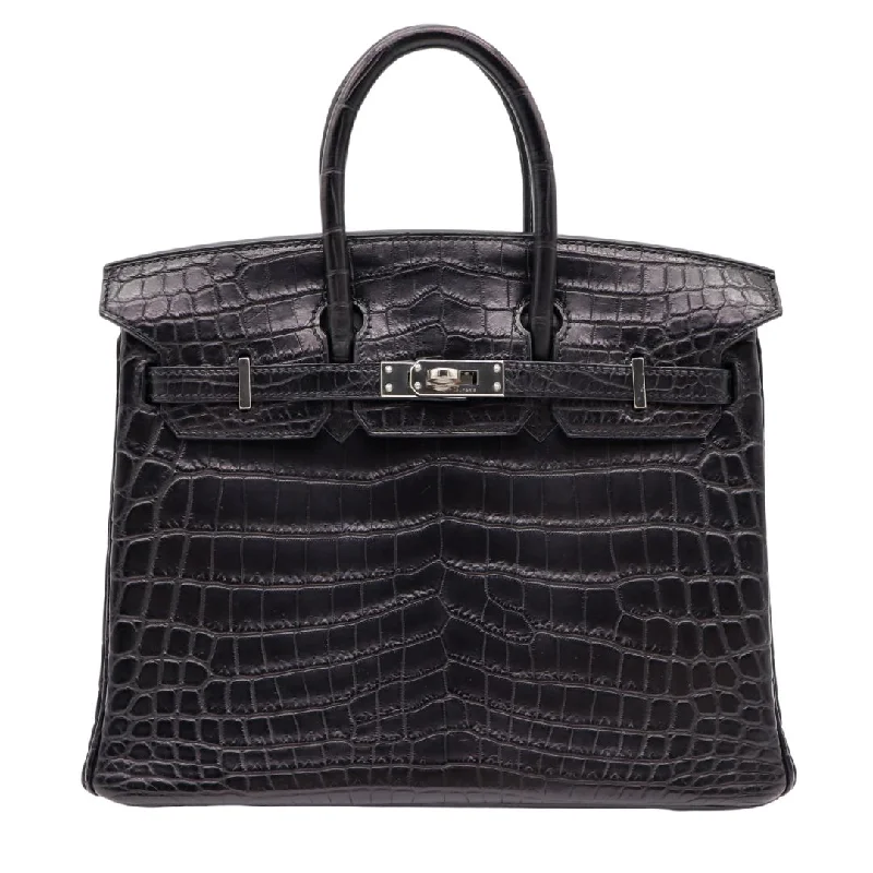 Hermès Kelly Bags with a key - lock and keychain setHermes Birkin Bags in a Deep Navy Blue for a Classic and Elegant LookHermès 25cm Birkin Black Matte Niloticus Crocodile Palladium Hardware