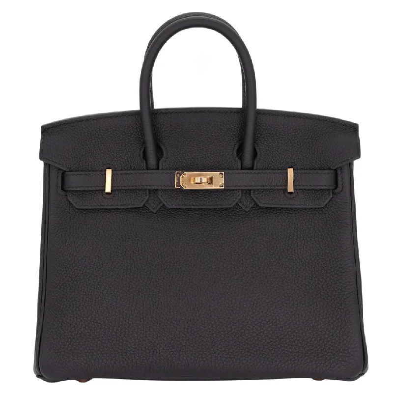 Hermès Kelly Bags with palladium - toned hardware for a modern aestheticHermes Birkin Bags in Matte Alligator Leather for a Sophisticated FinishHermès 25cm Birkin Black Togo Leather Rose Gold Hardware