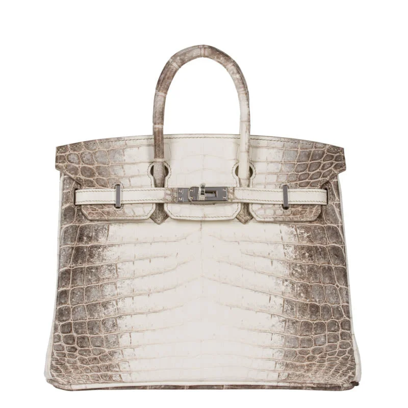 Hermès Kelly Bags with a single - handle design for simplicityHermes Birkin Bags with a Contrast - Stitched Handle for Added StyleHermès 25cm Birkin Blanc Himalayan Palladium Hardware