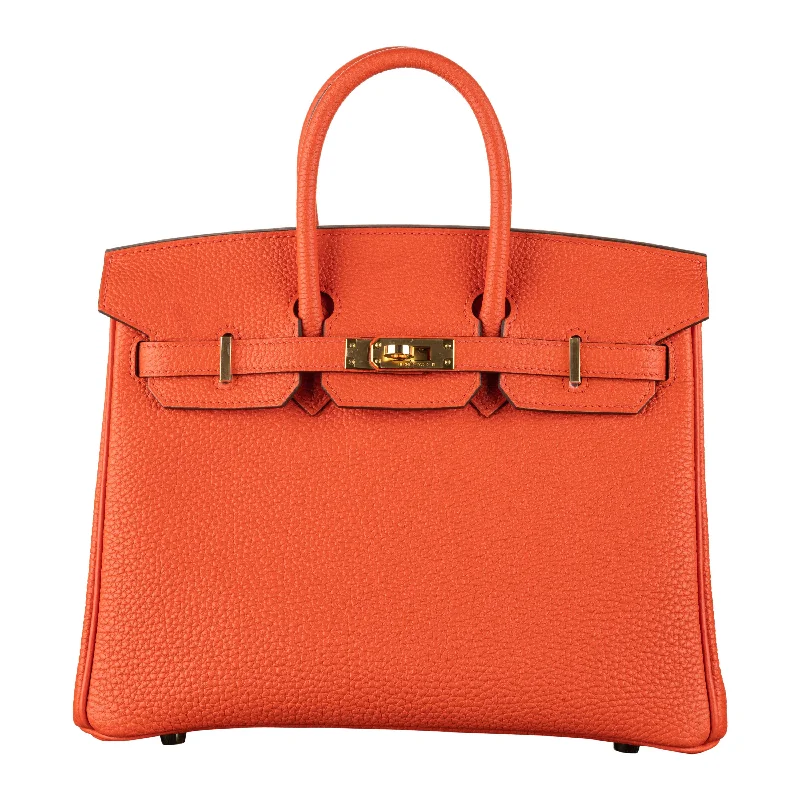 Hermès Kelly Bags with a metal - framed handle for durabilityHermes Birkin Bags in a Pale Mint Green for a Fresh and Refreshing LookHermès 25cm Birkin Capucine Togo Leather Gold Hardware