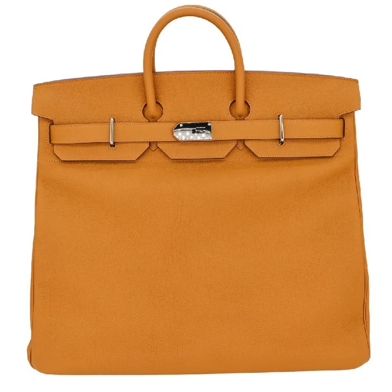 Hermès 50cm HAC Caramel Togo Leather Palladium Hardware