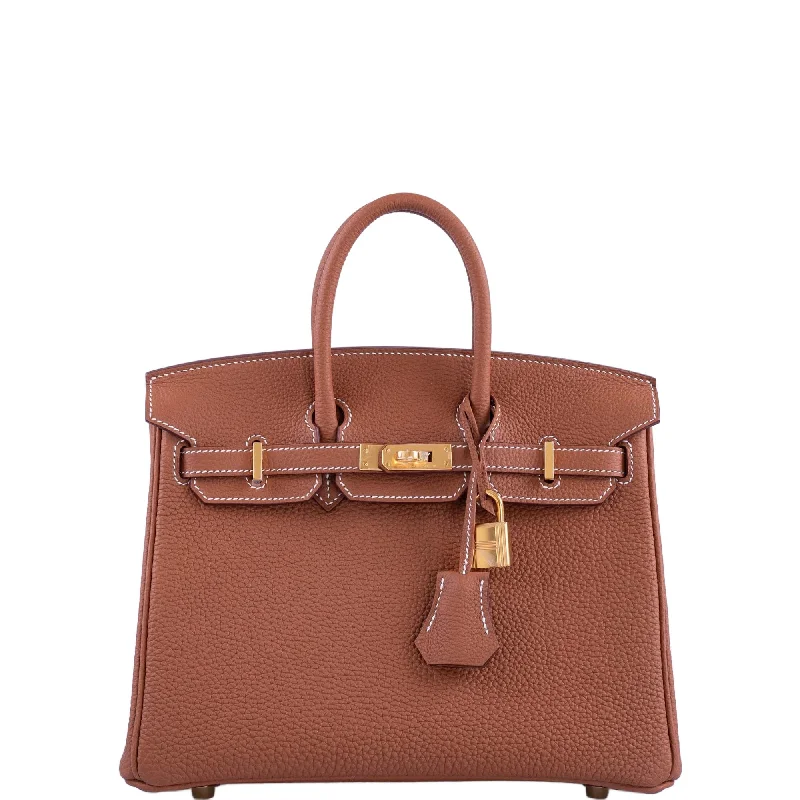 Hermès Kelly Bags with a double - handle option for easy carryingHermes Birkin Bags with a Hand - Painted Monogram DesignHermès Birkin 25 Gold Togo with Gold Hardware