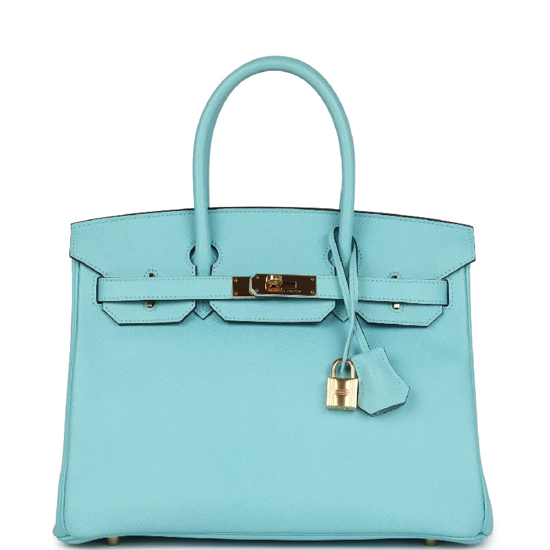 Hermès Kelly Bags in a deep emerald green for a regal lookHermes Birkin Bags with a Removable Coin Purse AttachmentPre-owned Hermes Birkin 30 Bleu Atoll Epsom Gold Hardware