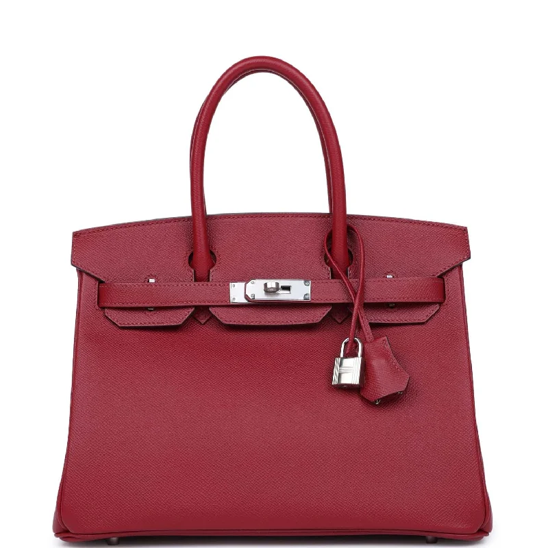 Hermès Kelly Bags with a crystal - embellished turnlock for added luxuryHermes Birkin Bags in a Dark Chocolate Brown for a Warm and Inviting AestheticHermes Birkin 30 Rouge Grenat Epsom Palladium Hardware