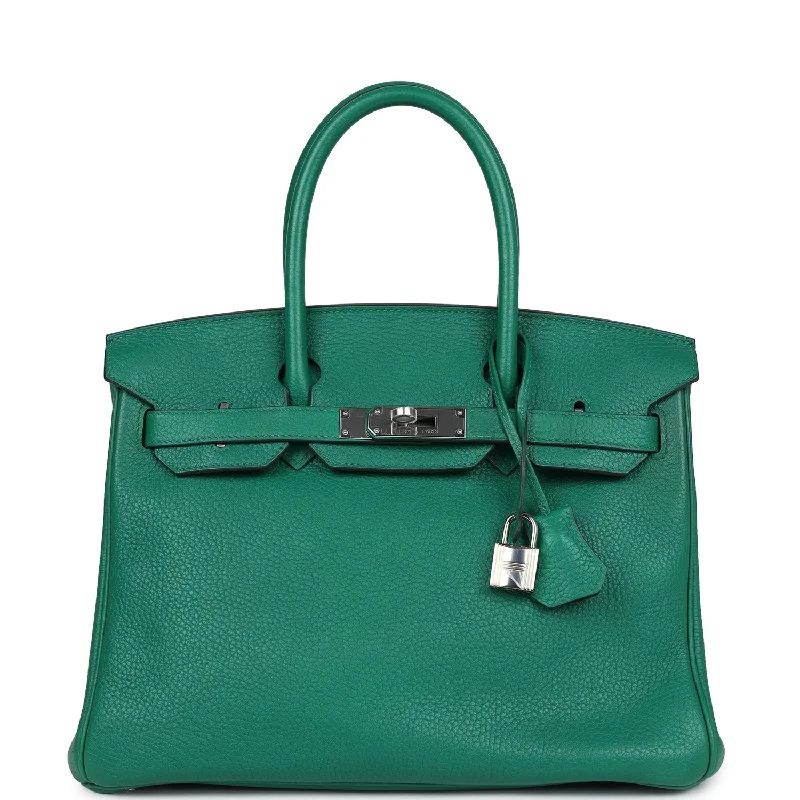 Hermès Kelly Bags made of exotic alligator leather for ultimate luxuryHermes Birkin Bags in a Rare Lilac Shade for a Stand - Out LookPre-Owned Hermes Birkin 30 Vert Vertigo Clemence Palladium Hardware