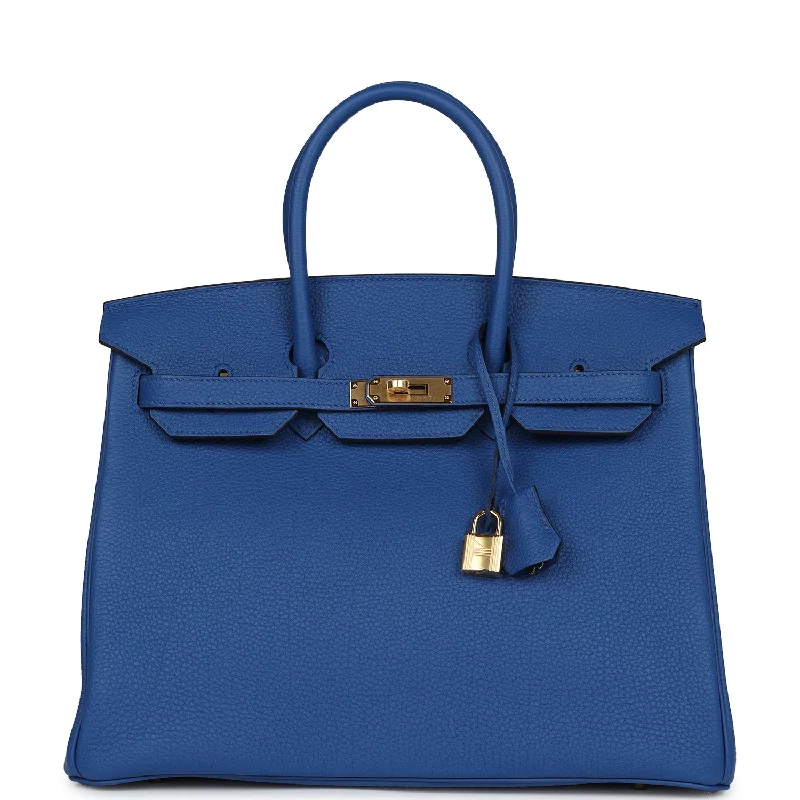 Hermès Kelly Bags with a key - lock and keychain setHermes Birkin Bags in a Deep Navy Blue for a Classic and Elegant LookPre-owned Hermes Birkin 35 Bleu Royal Togo Gold Hardware