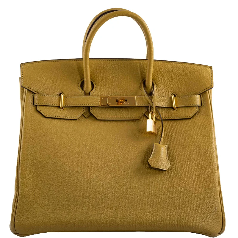 Hermès Kelly Bags with a hand - burnished edge finish for a vintage charmHermes Birkin Bags with a Leather - Lined Interior Pocket for Added ProtectionHermès HAC Birkin 32 Cardamom Chevre with Gold Hardware - 2008, L Square