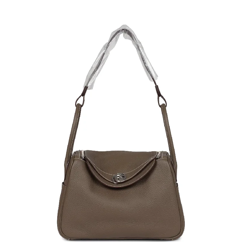 Hermes Lindy 26 Etoupe Clemence Palladium Hardware