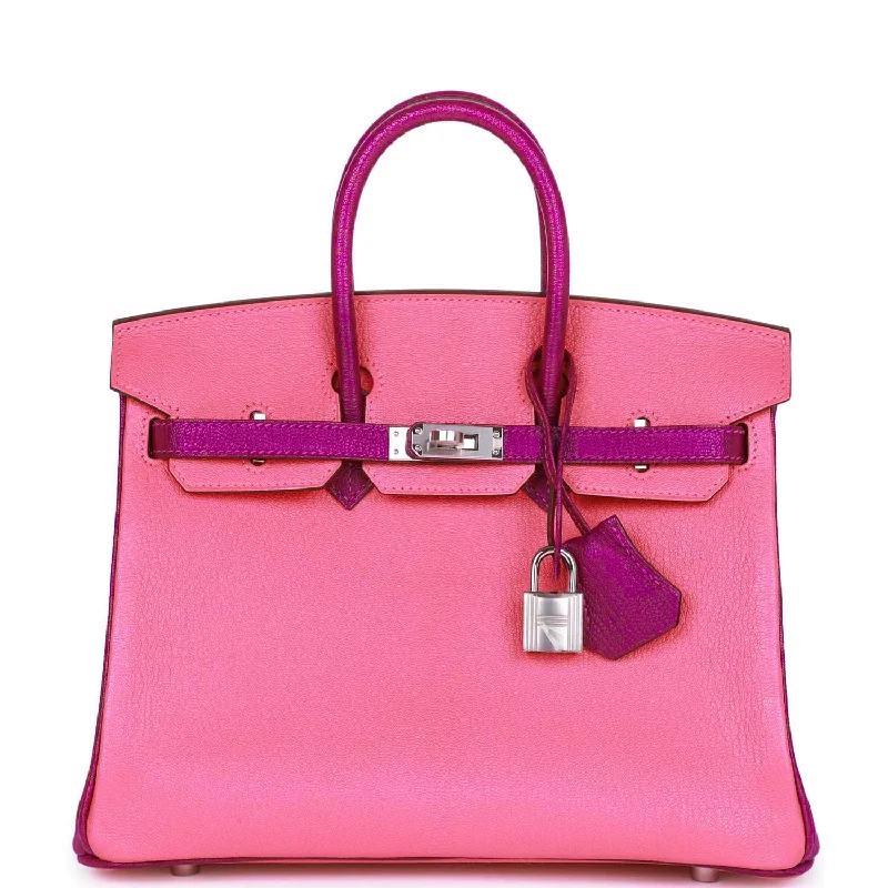 ·Hermes Birkin Bags in a Bold Fuchsia Pink for a Fashion - Forward StatementHermes Special Order (HSS) Birkin 25 Rose Lipstick and Anemone Chèvre Palladium Hardware