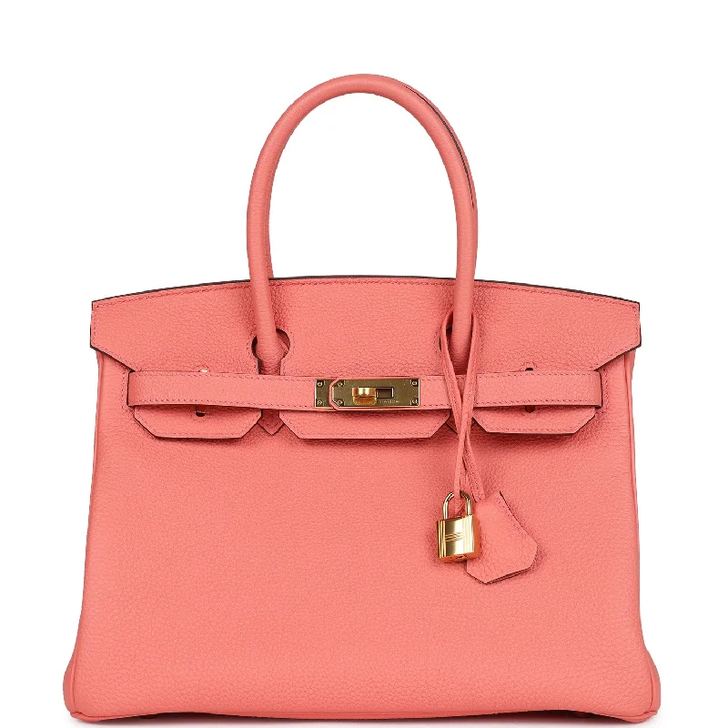 Hermès Kelly Bags with a flap - over closure and turnlock for a classic lookHermes Birkin Bags with a Zippered Interior Compartment for ValuablesHermes Special Order (HSS) Birkin 30 Rose Candy Togo Gold Hardware