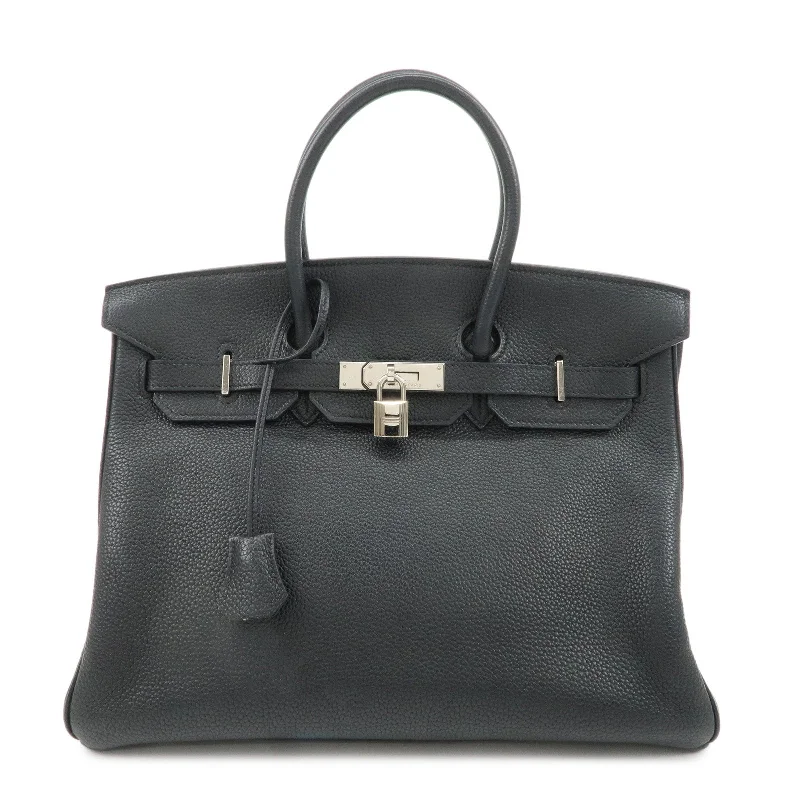 Medium - sized Hermès Kelly Bags in Taurillon Clemence leather for durabilityHermes Birkin Bags Sized 30cm for a Compact Yet Spacious OptionHERMES Togo Birkin 35 H Stamped Hand Bag Balck