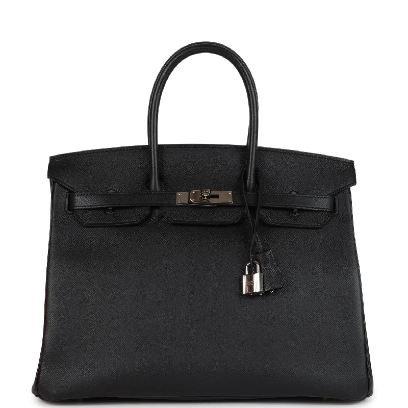 Hermès Kelly Bags with a key - lock and keychain setHermes Birkin Bags in a Deep Navy Blue for a Classic and Elegant LookPre-owned Hermes Birkin 35 Black Epsom Palladium Hardware