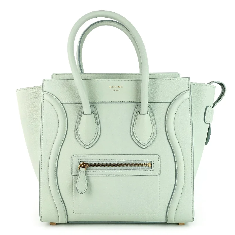 Customizable Celine Bags with Personalized AccessoriesMicro Luggage Grainy Calf Leather Bag