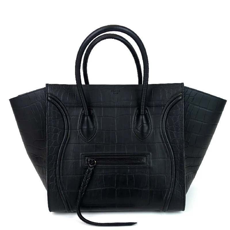 Designer Celine Bags for Fashion - Forward IndividualsPhantom Crocodile Embossed Calf Leather Medium Bag