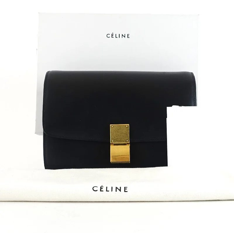 Celine Bags with Reflective Details for SafetyBox Smooth Calf Leather Medium Bag