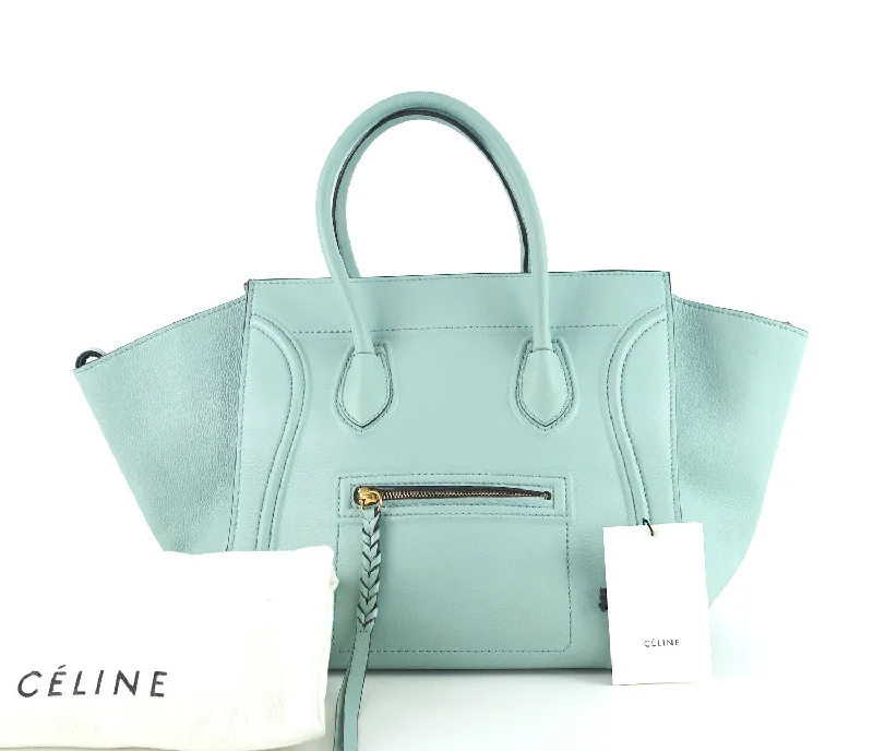 Celine Bags with Antique - Style Hardware for a Vintage VibePhantom Grained Calf Leather Bag