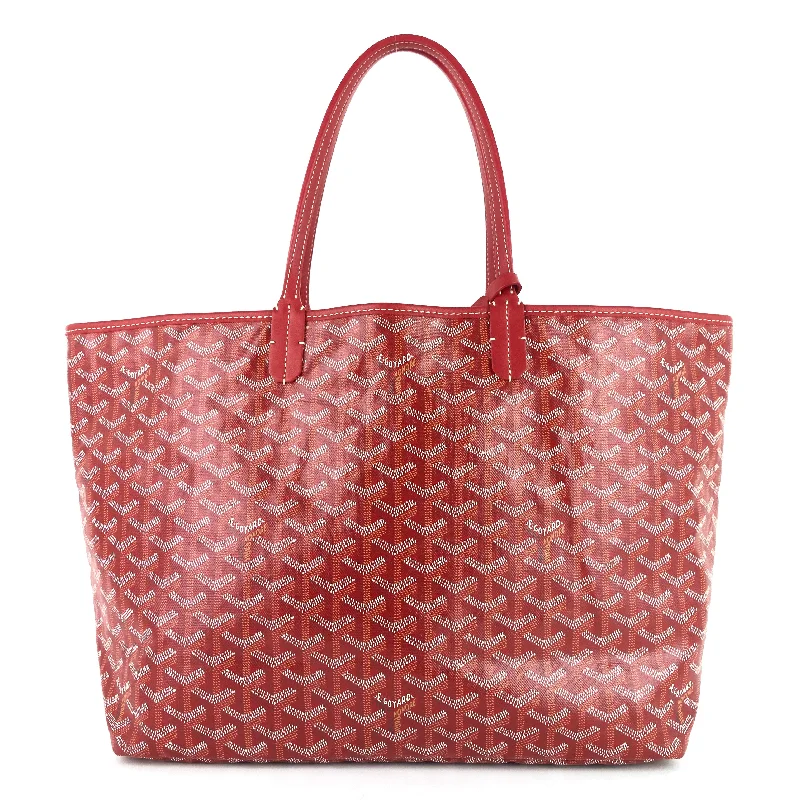 Goyard bags with a zippered interior pocket for separating items and keeping them organizedSaint Louis PM Coated Canvas Tote Bag