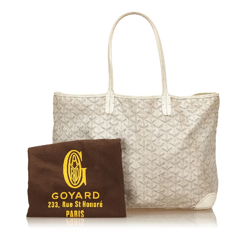 Goyard bags with a chain - link trim and a leather body for a modern and edgy lookSaint Louis PM Waterproof Canvas Tote Bag