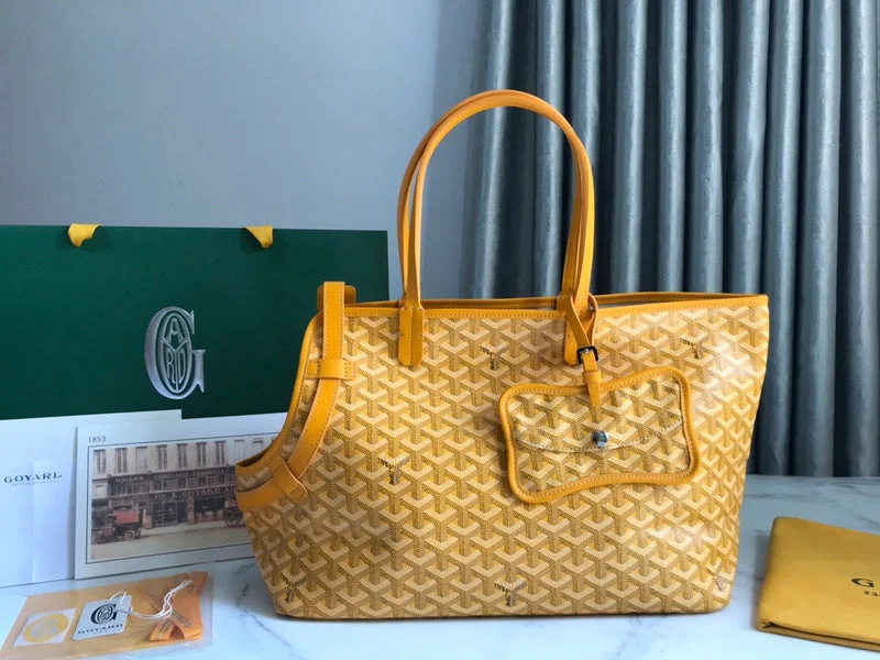 Goyard tote bags with a double - handle and shoulder - strap option for versatile carryingWF - Goyard Bags - 091