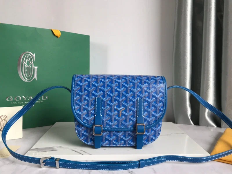 Goyard bags with a zip - top closure and a front - pocket for quick access to keys and cardsWF - Goyard Bags - 233