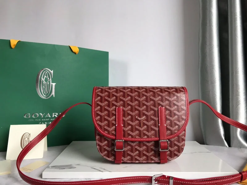 Goyard tote bags with a double - handle and shoulder - strap option for versatile carryingWF - Goyard Bags - 235